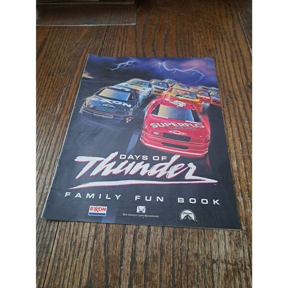 Lot of 3 Days of Thunder Family Fun Books 1990 NASCAR Paramount Exxon Promo - Picture 2 of 12